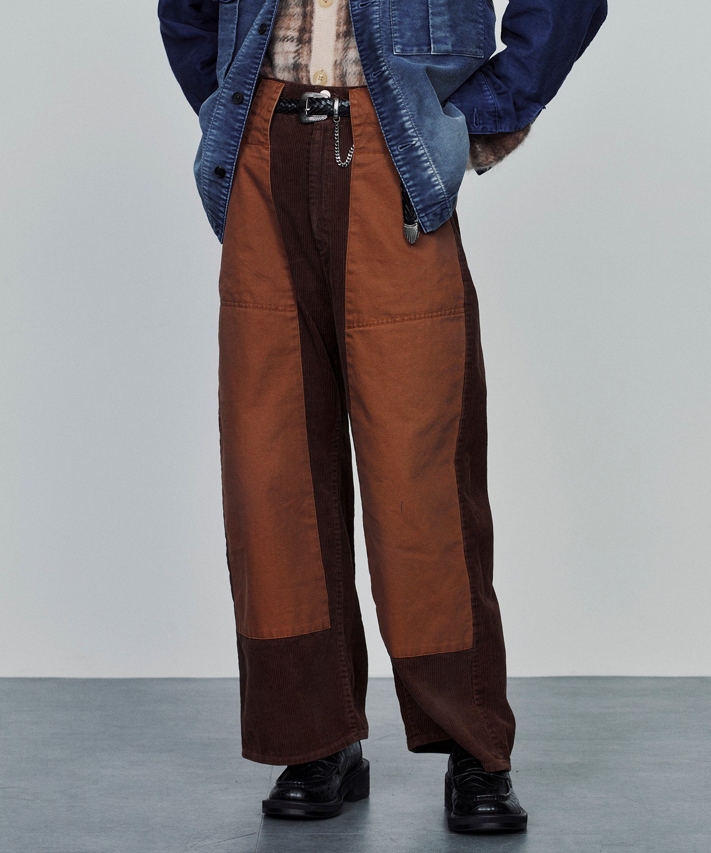WIDE W KNEE DUCK PANTS