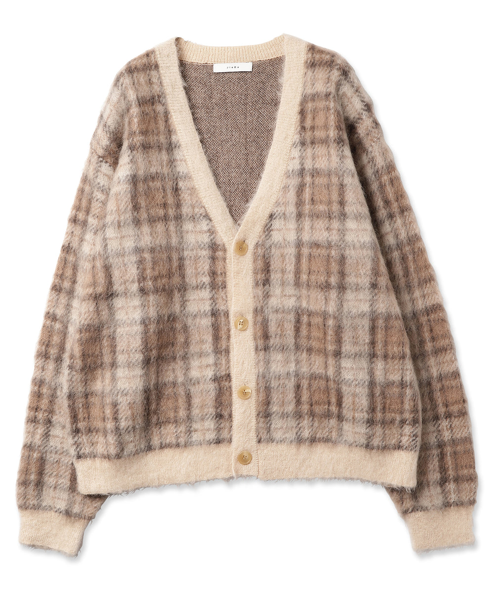 MOHAIR CHECKED CARDIGAN – ANLIO（アンリオ）