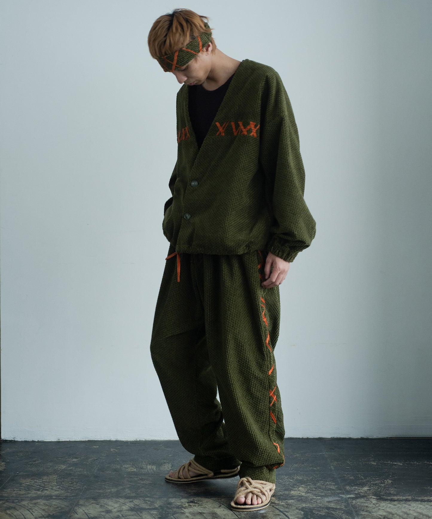 handwork collarless jacket 【納期8月下旬】