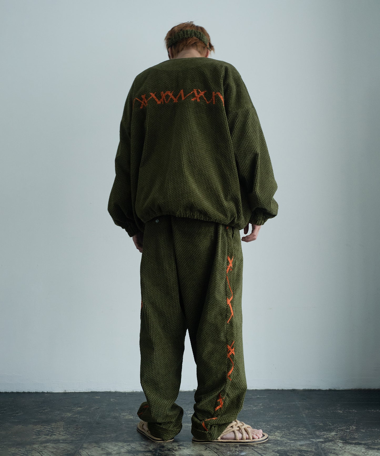 handwork collarless jacket 【納期8月下旬】