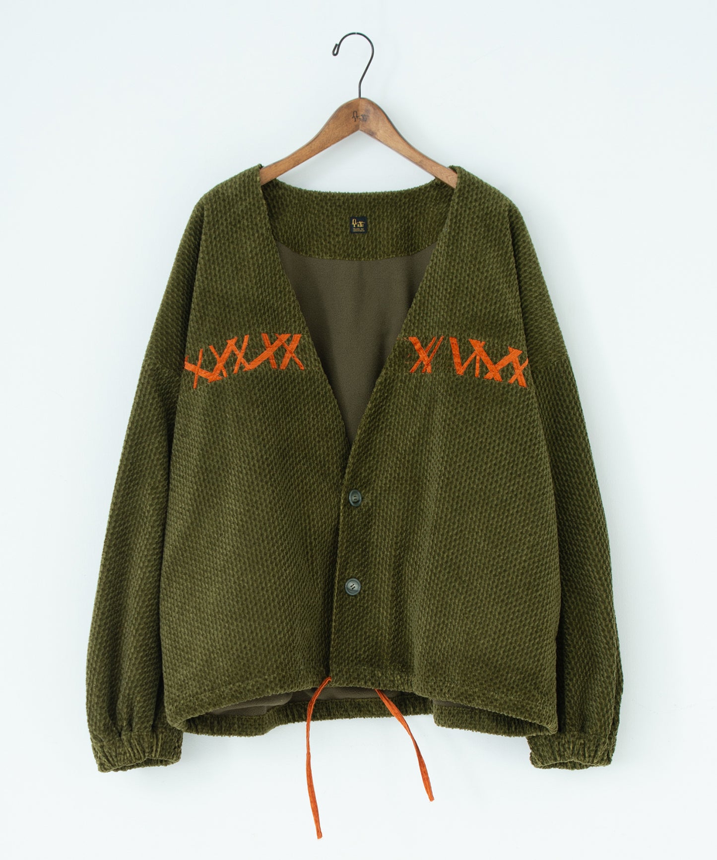 handwork collarless jacket 【納期8月下旬】