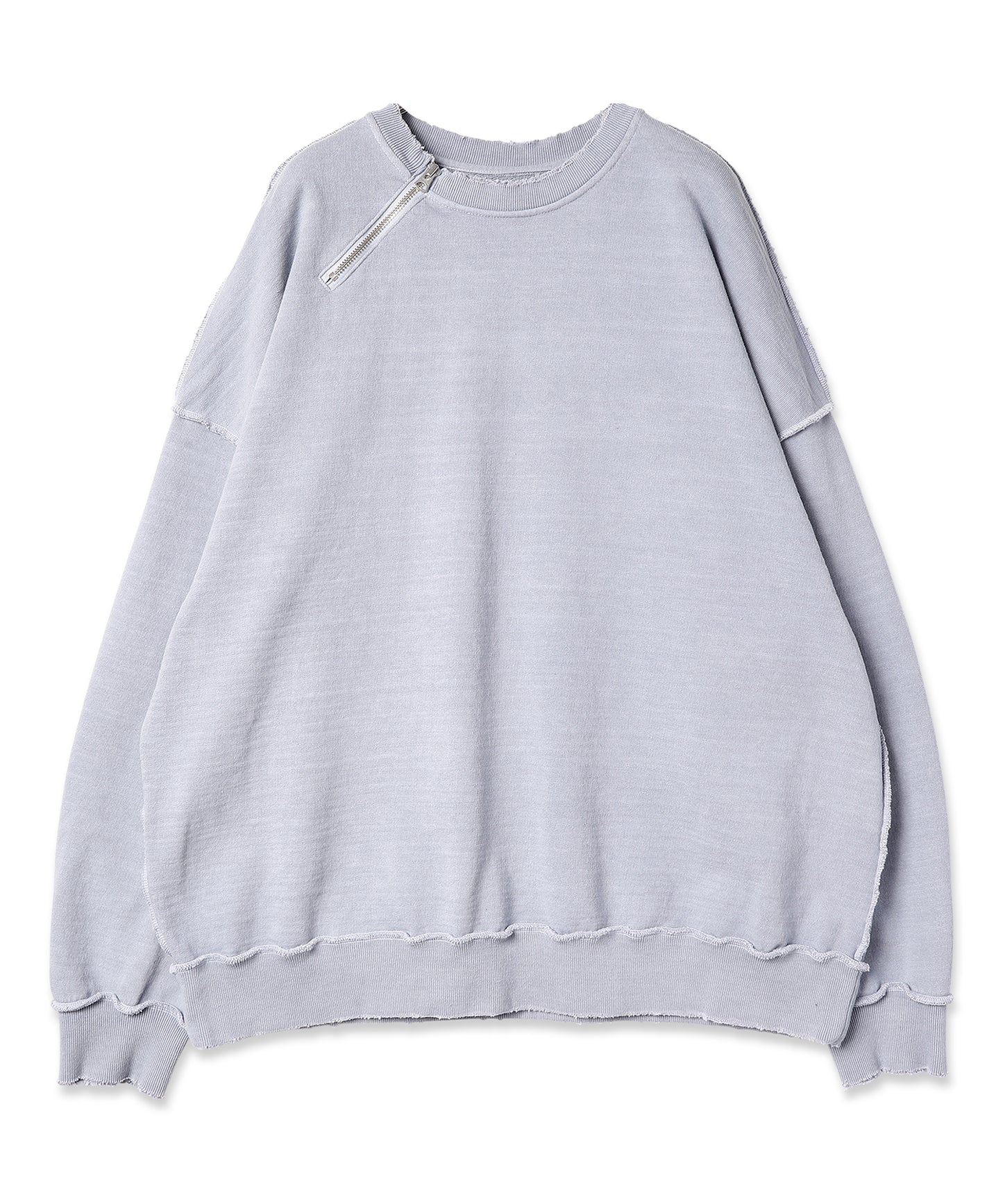 DAMAGE ZIP OVER SWEAT CREW