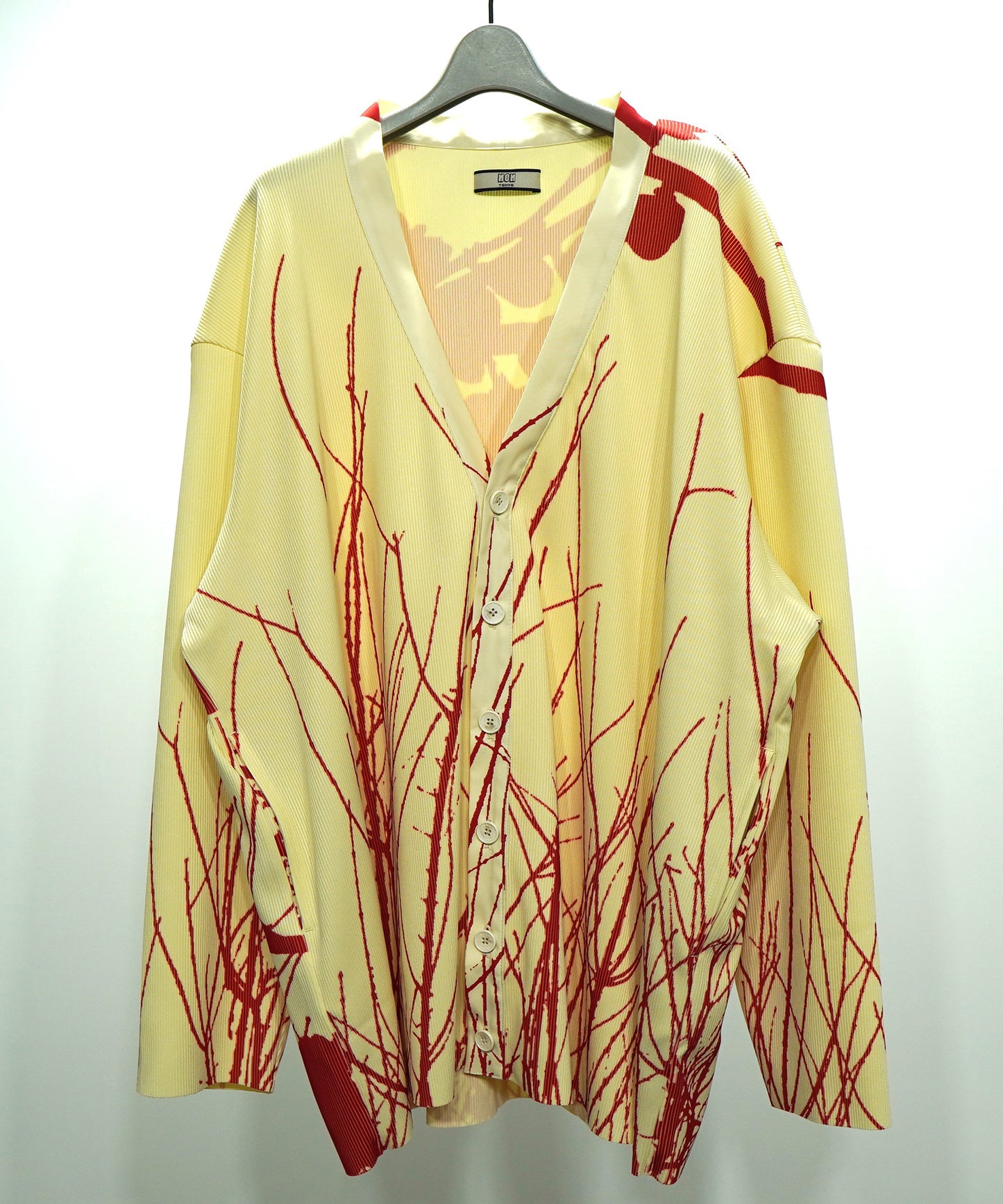 PRINT RIB CARDIGAN