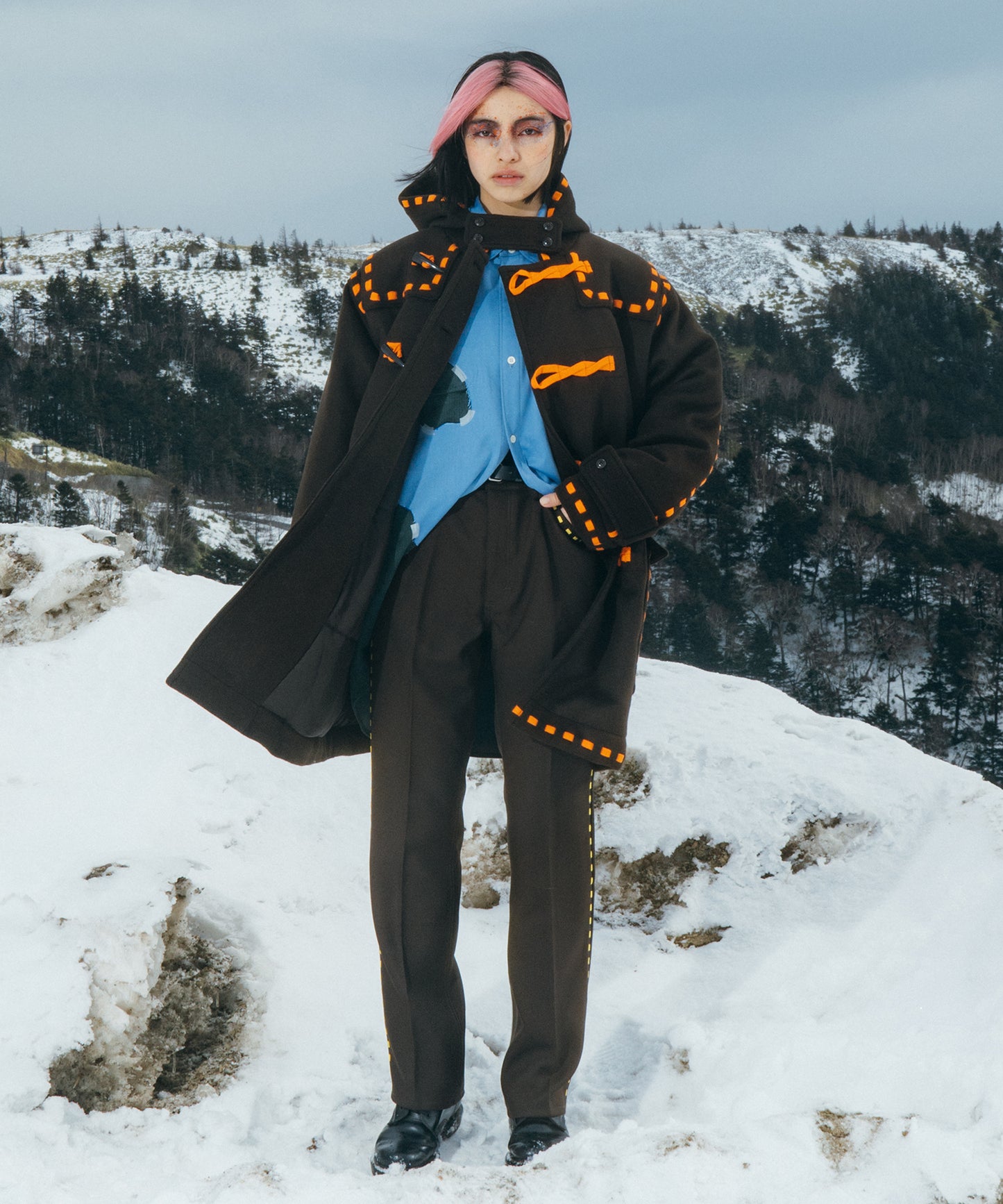 CORD STITCH DUDDLE COAT
