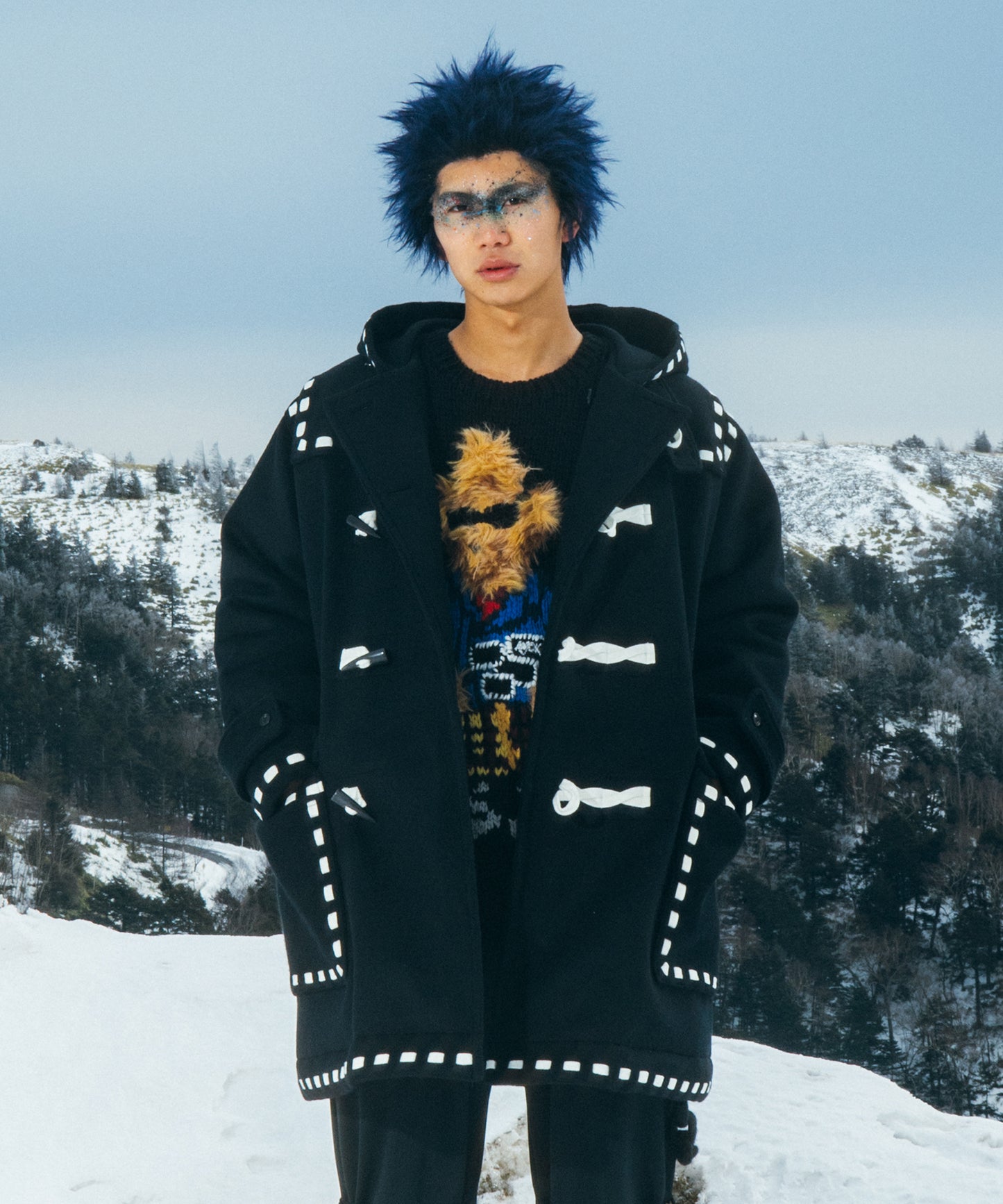 CORD STITCH DUDDLE COAT