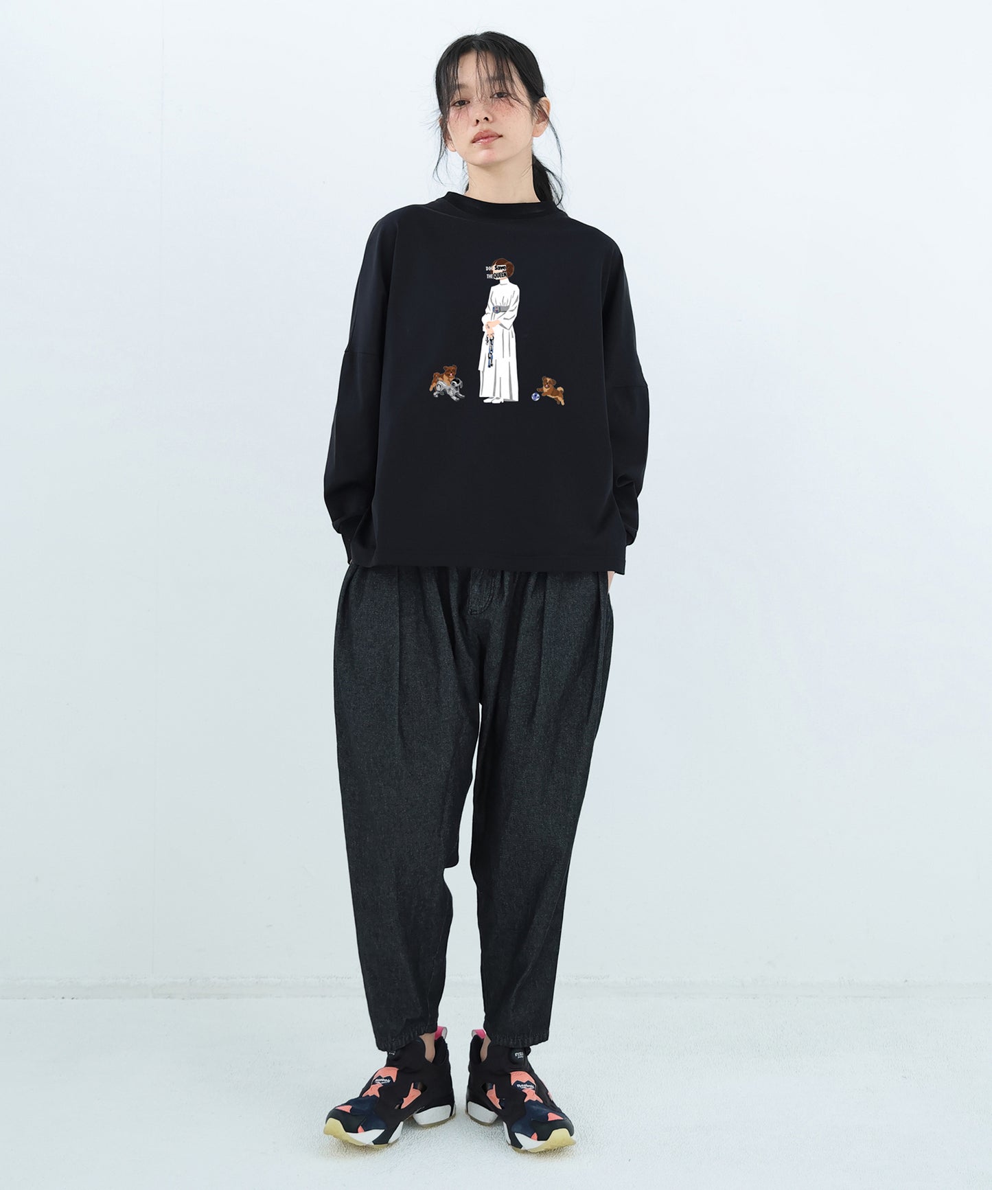 DOG SAVE THE QUEEN Wide Pullover