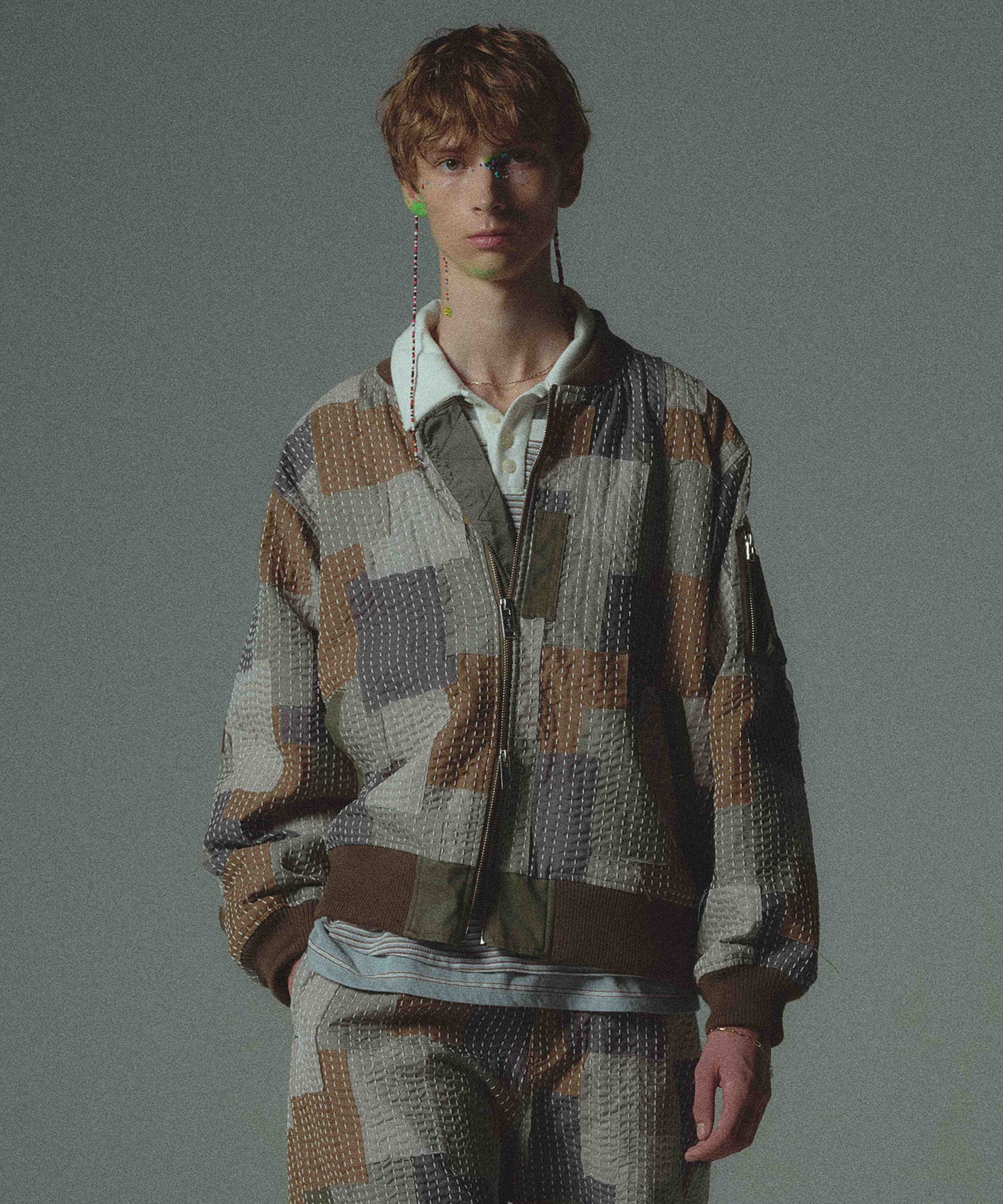 SASHIKO PATCHED BLOUSON