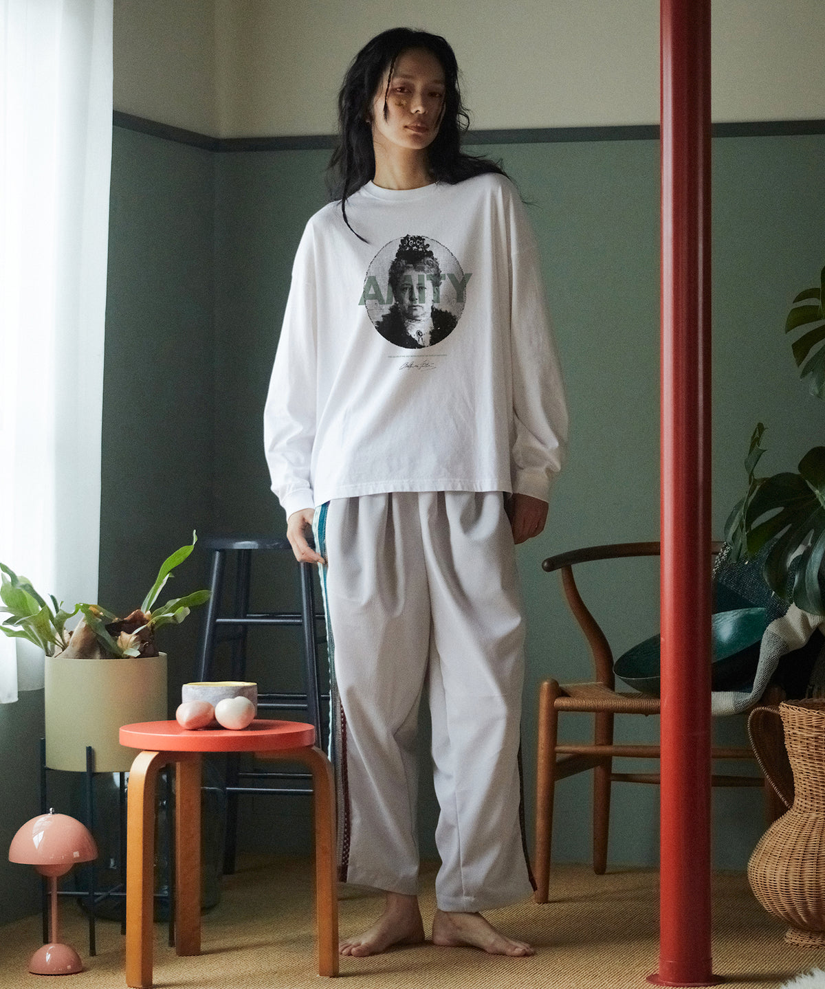 PIGMENT-DYED L/S TEE（AMITY）