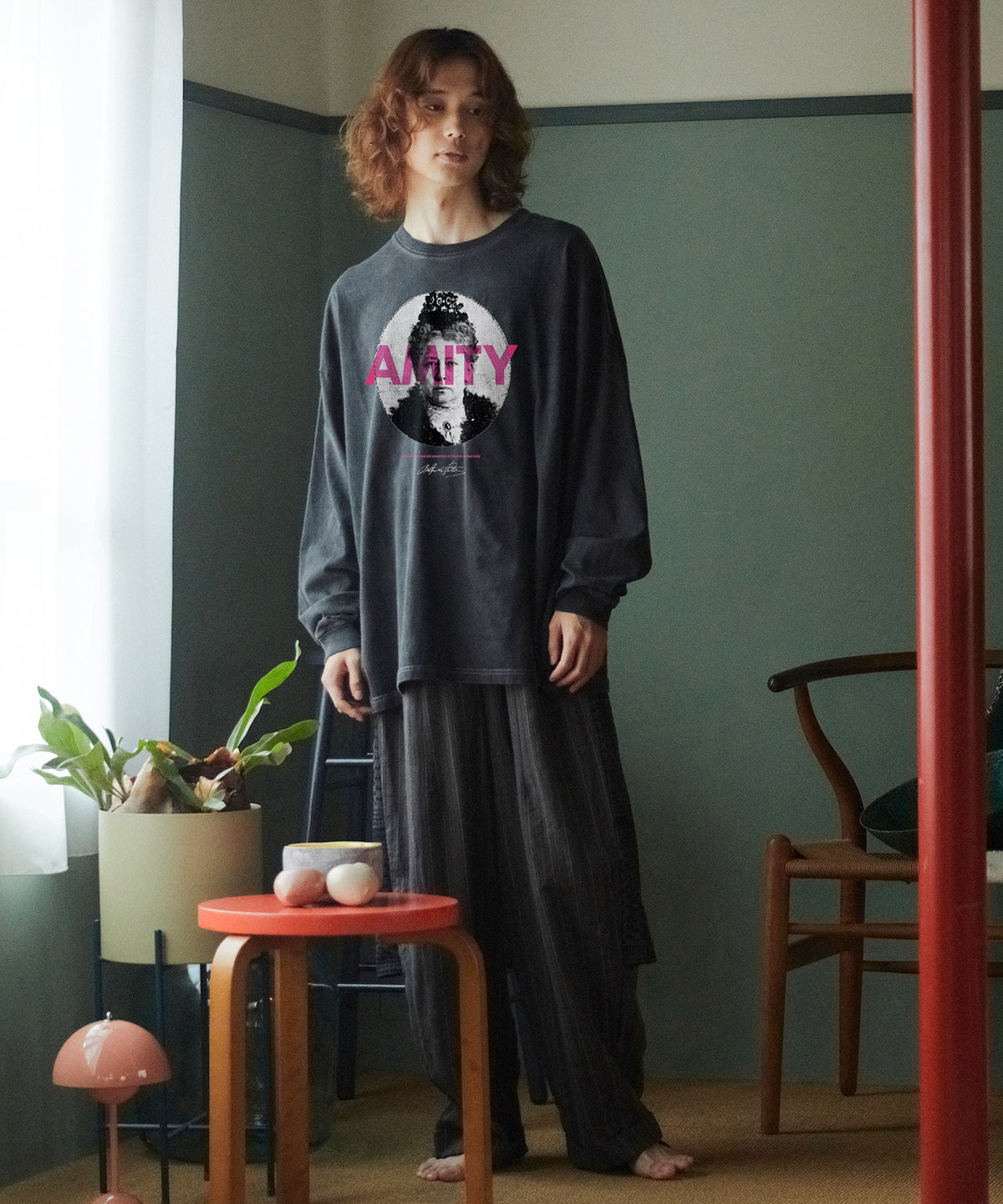 PIGMENT-DYED L/S TEE（AMITY）