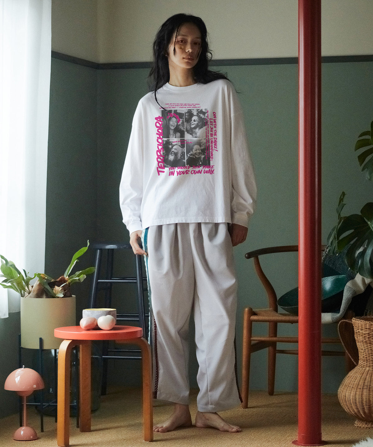 PIGMENT-DYED L/S TEE（TERPSICHORA）
