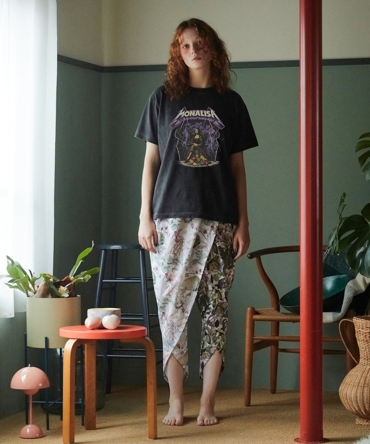 PIGMENT-DYED TEE（MONALISA）