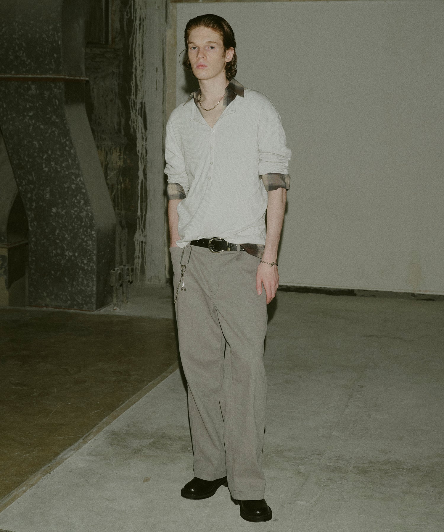 VINTAGE LIGHT RIB HENRY NECK L/S – ANLIO（アンリオ）