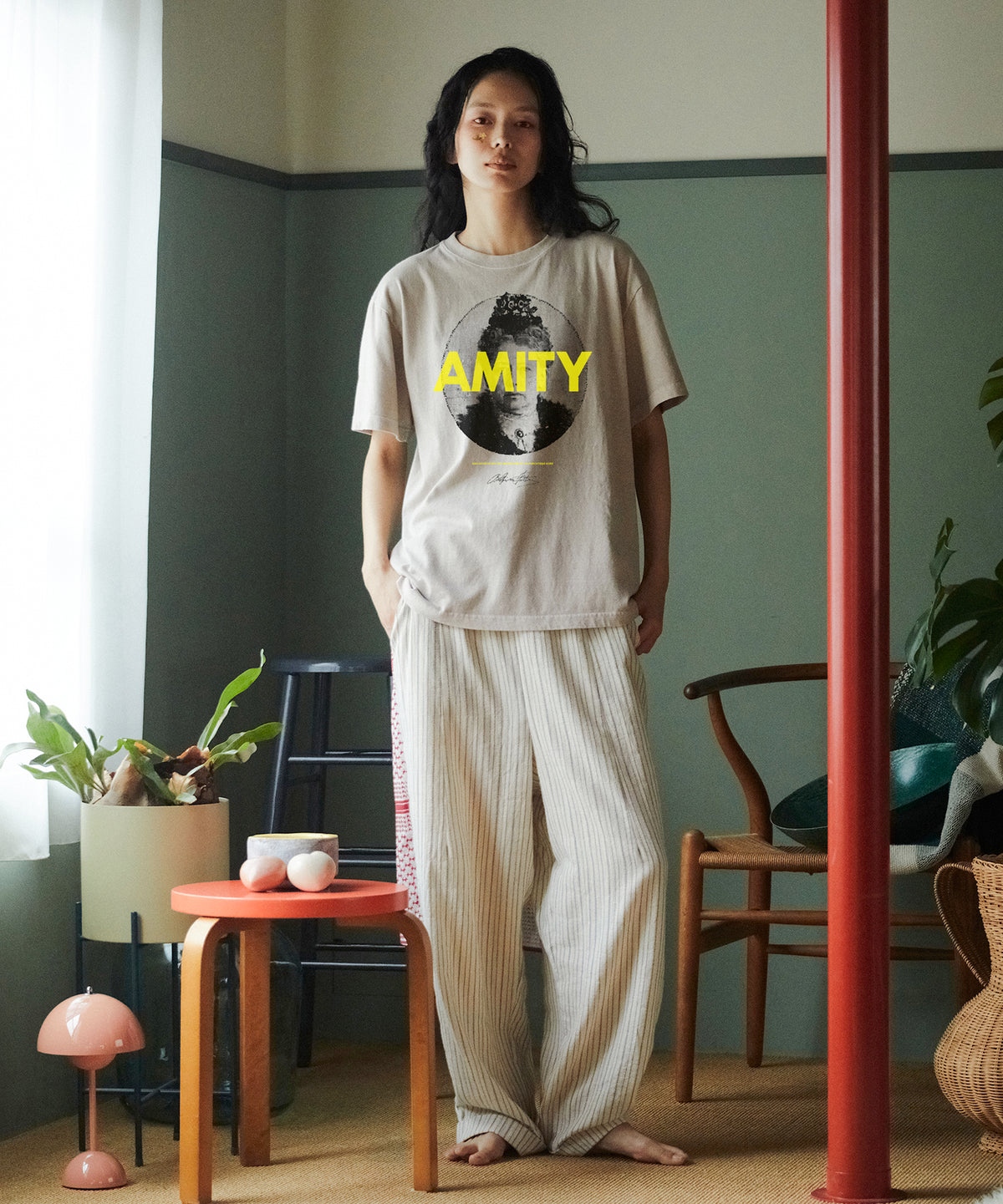 PIGMENT-DYED TEE（AMITY）