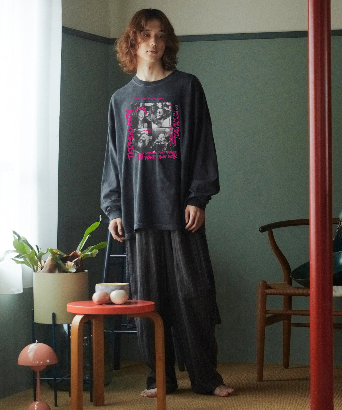 PIGMENT-DYED L/S TEE（TERPSICHORA）