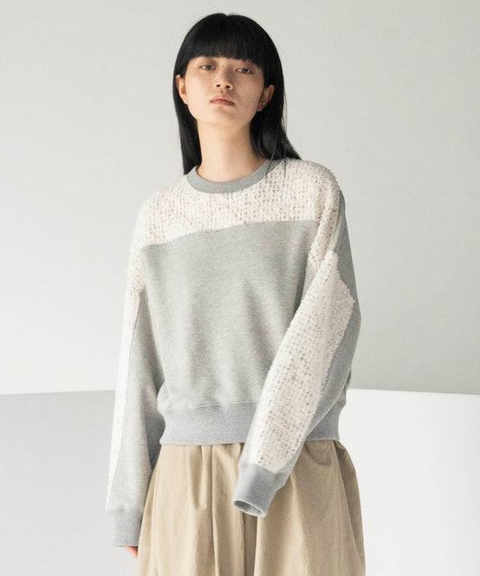 FEATHER LACE SWEAT