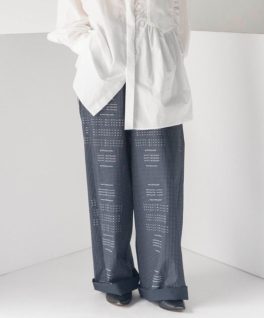 DOT TYPE GATHER PANTS