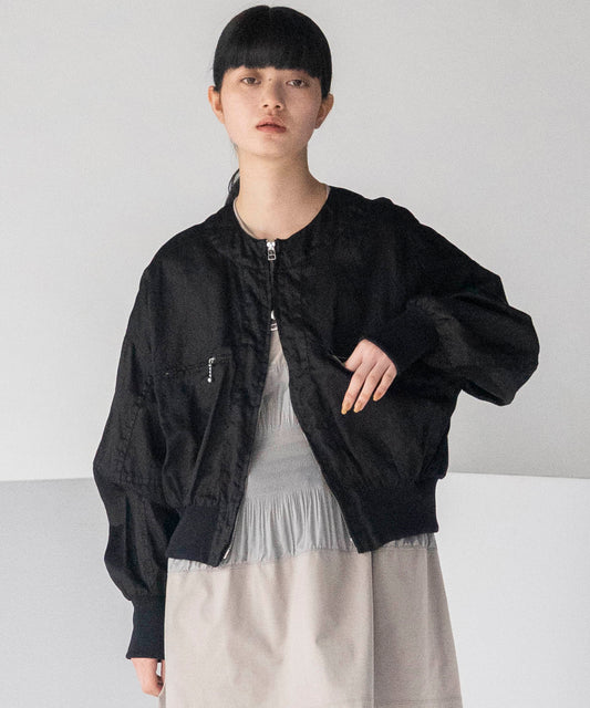 CRASH SATIN SHORT BLOUSON