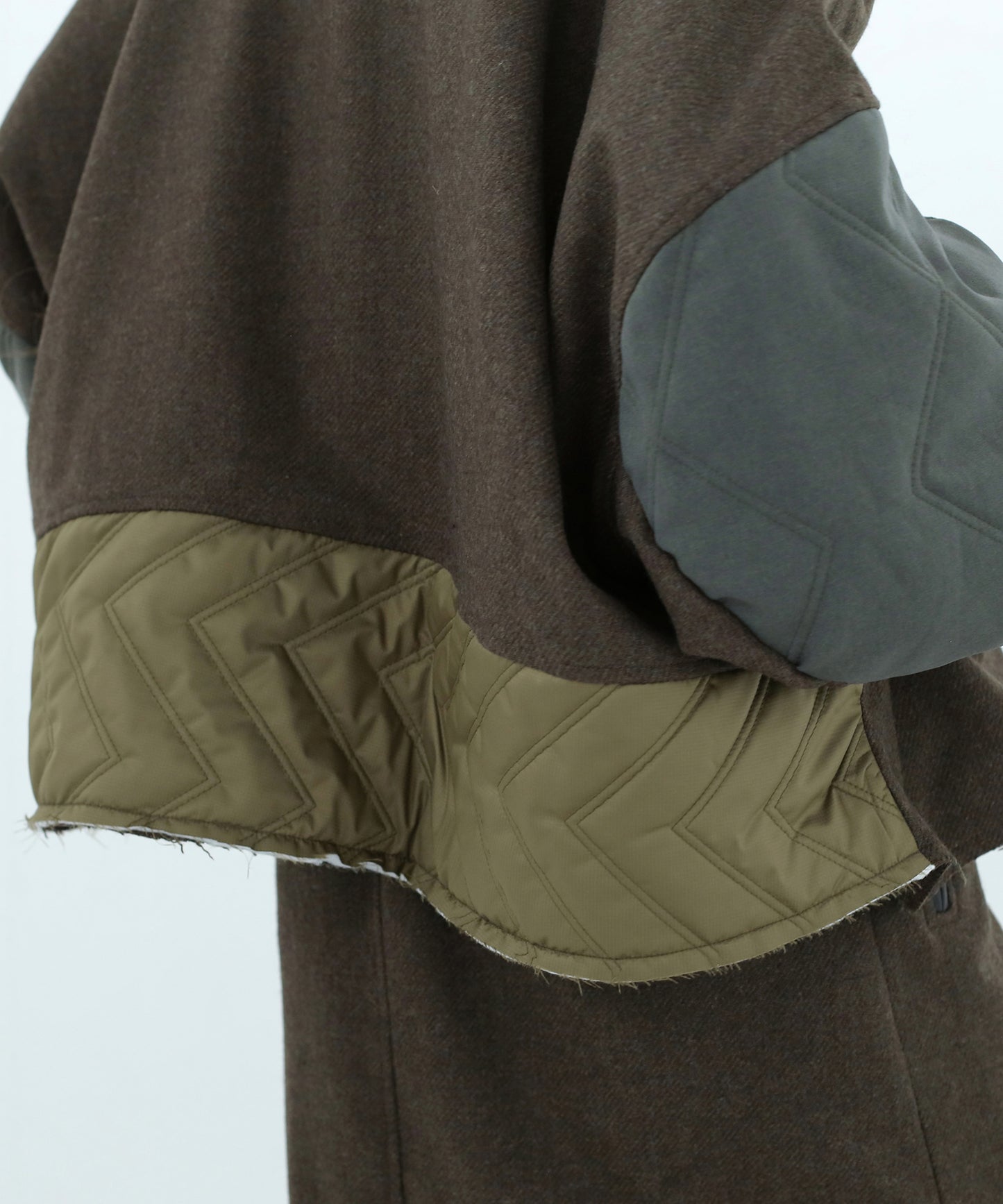 Dreamin' Mix Poncho Short Coat