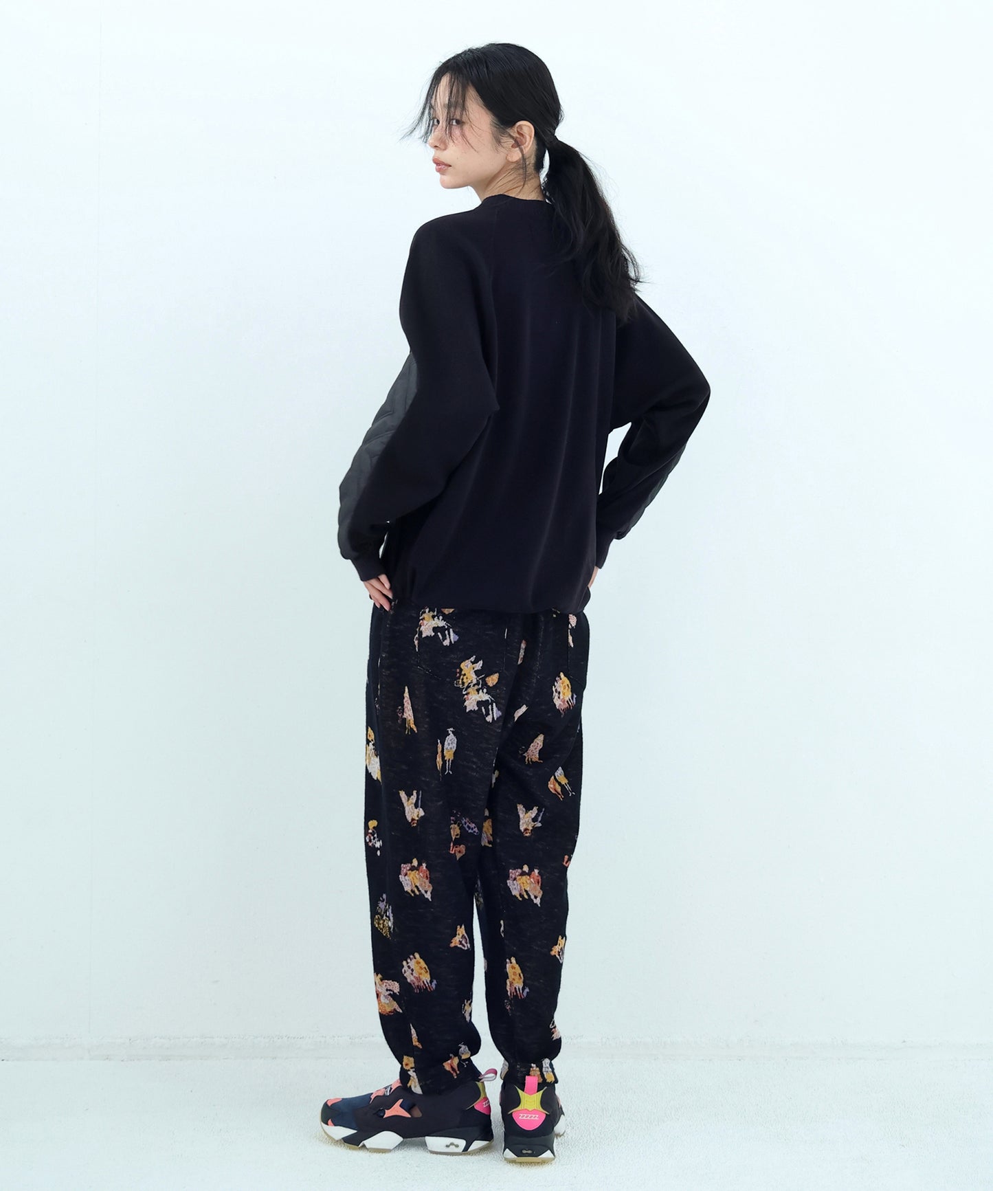 Dreamin' Mix Poncho Short Coat