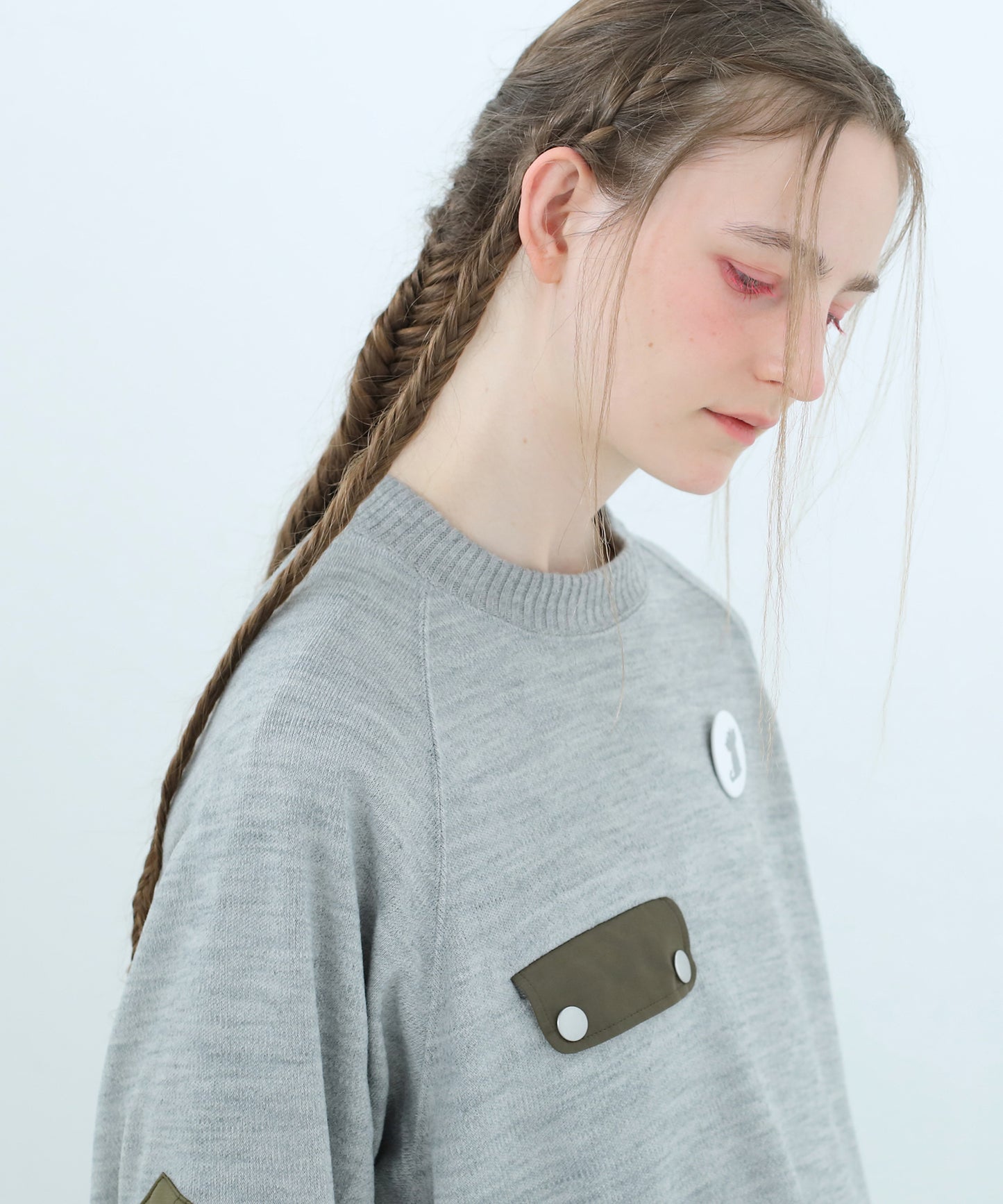 Dreamin' Mix Poncho Short Coat