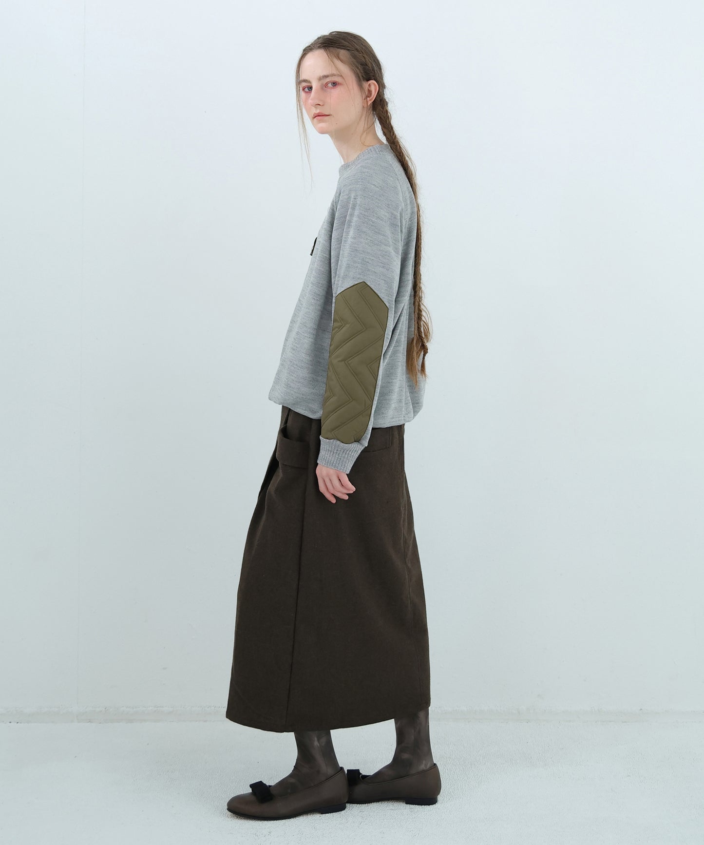 Dreamin' Mix Poncho Short Coat