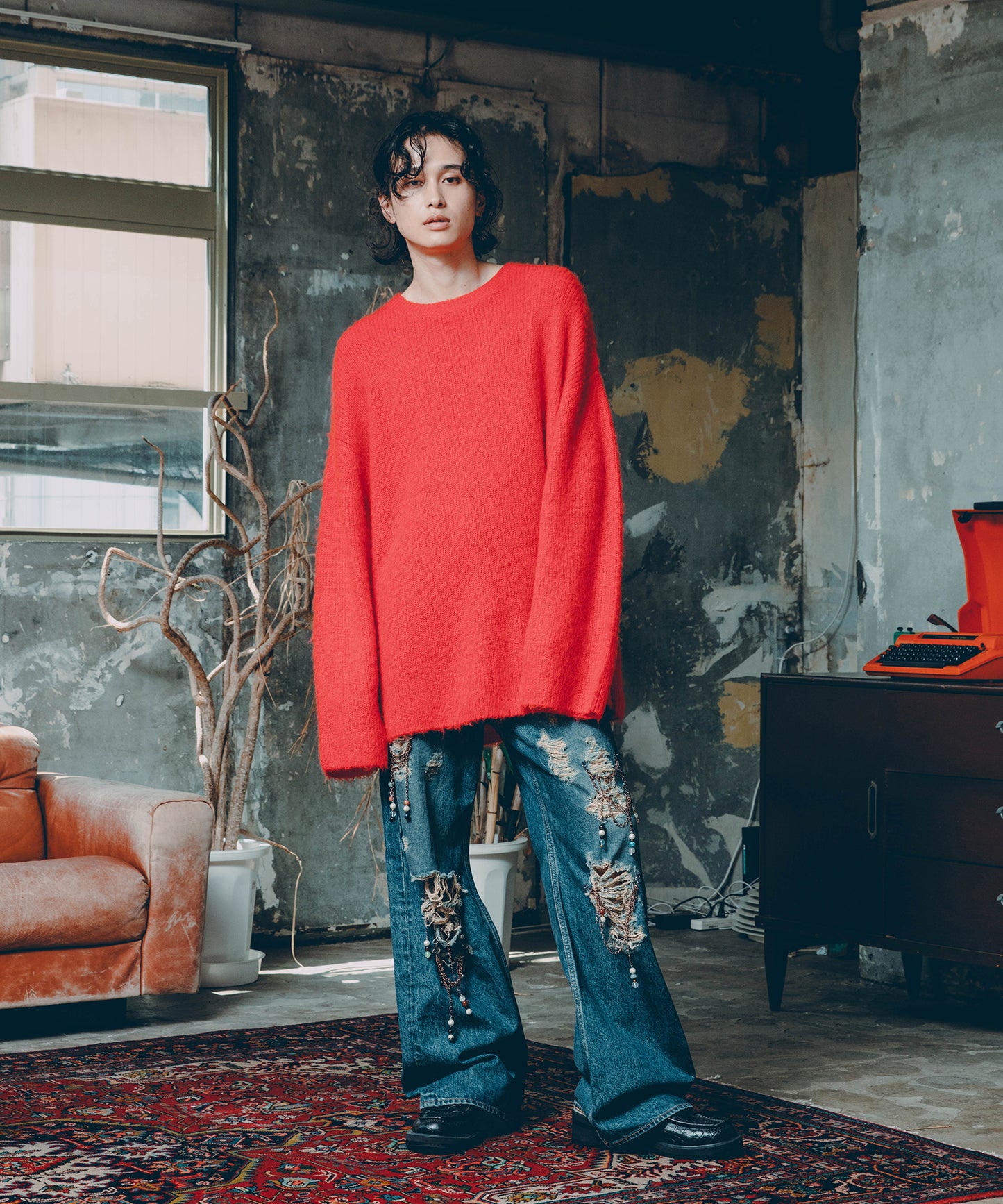 mohair pullover knit