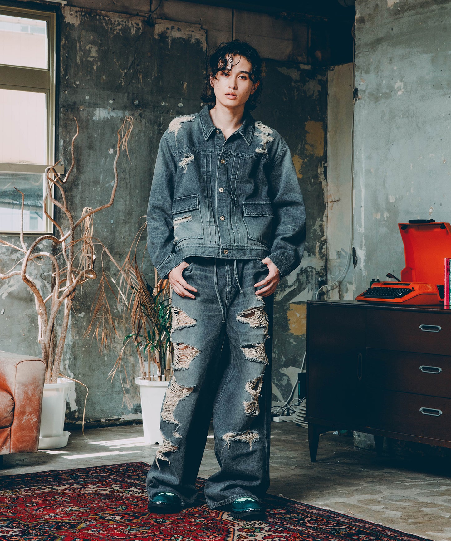 BORO DENIM BLOUSON