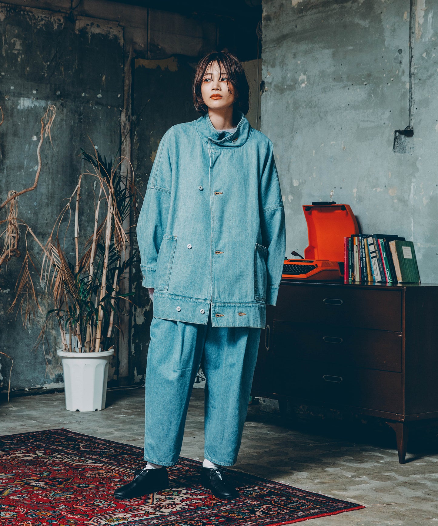 モヘアショートニットPO