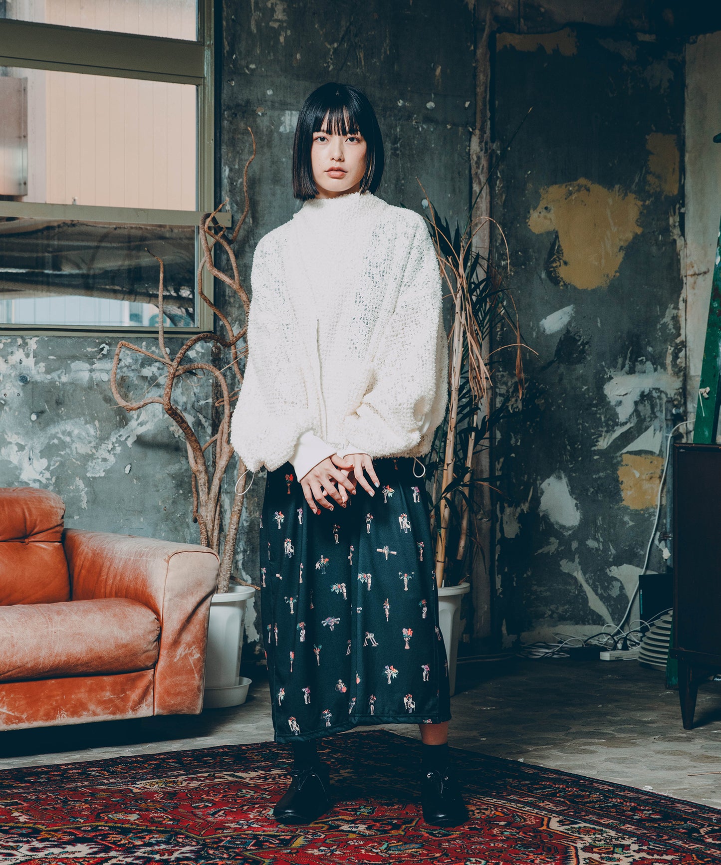 FEATHER LACE BLOUSON
