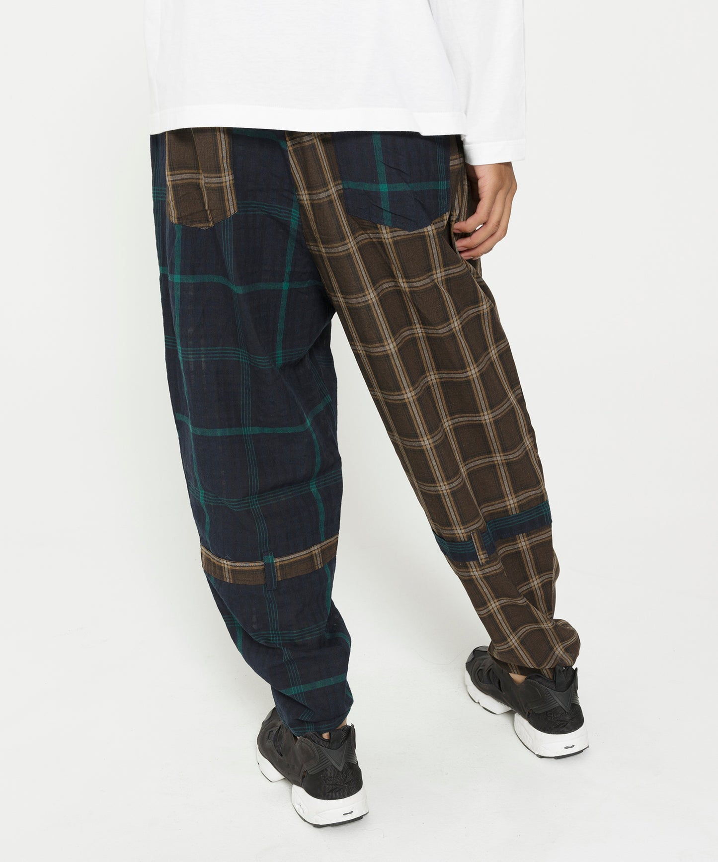 MIX CHECK BONTAGE PANTS