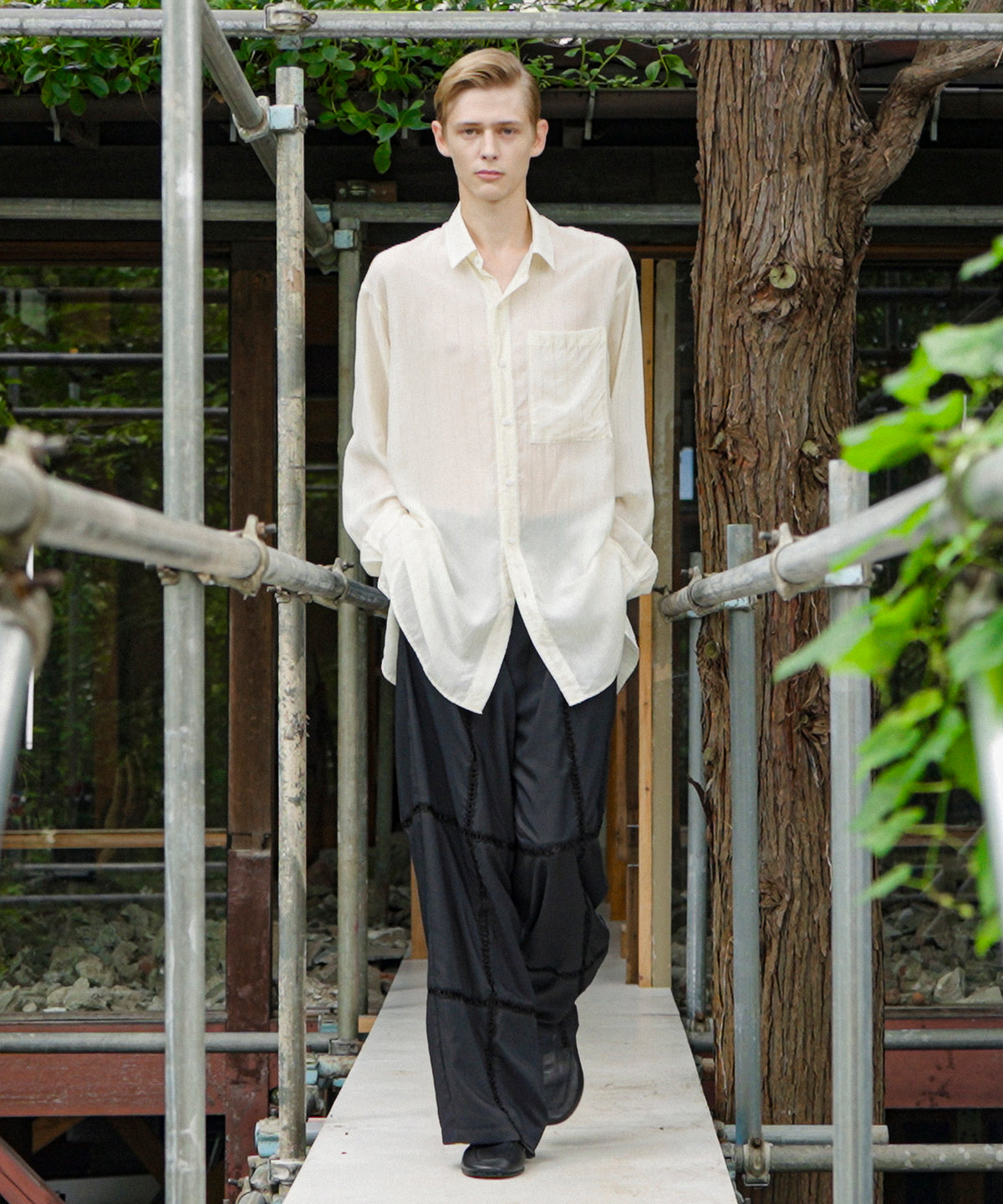 Lace Volume Pants