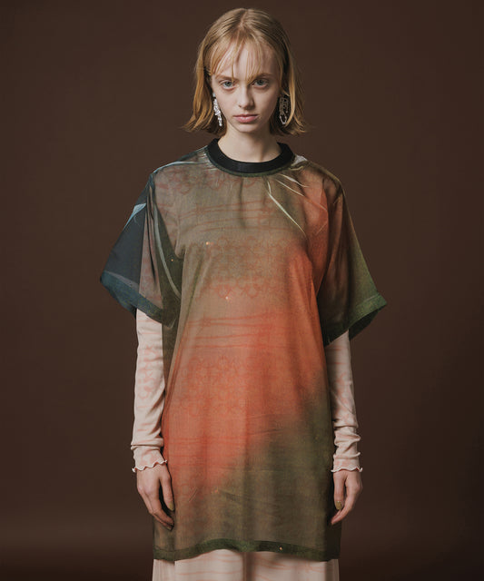 DIRECT PRINT SHEER T-SHIRT