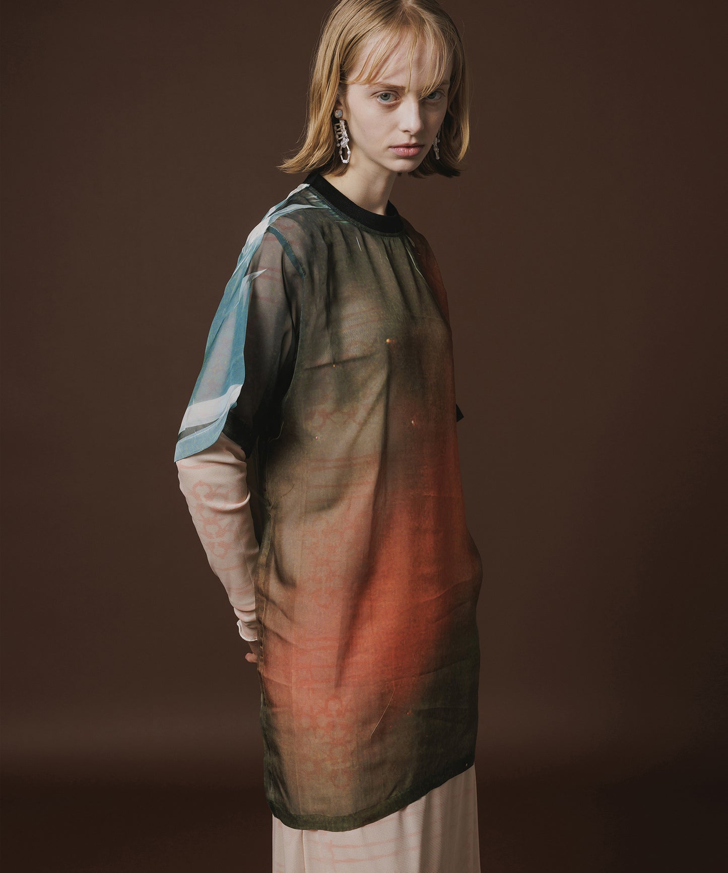 DIRECT PRINT SHEER T-SHIRT