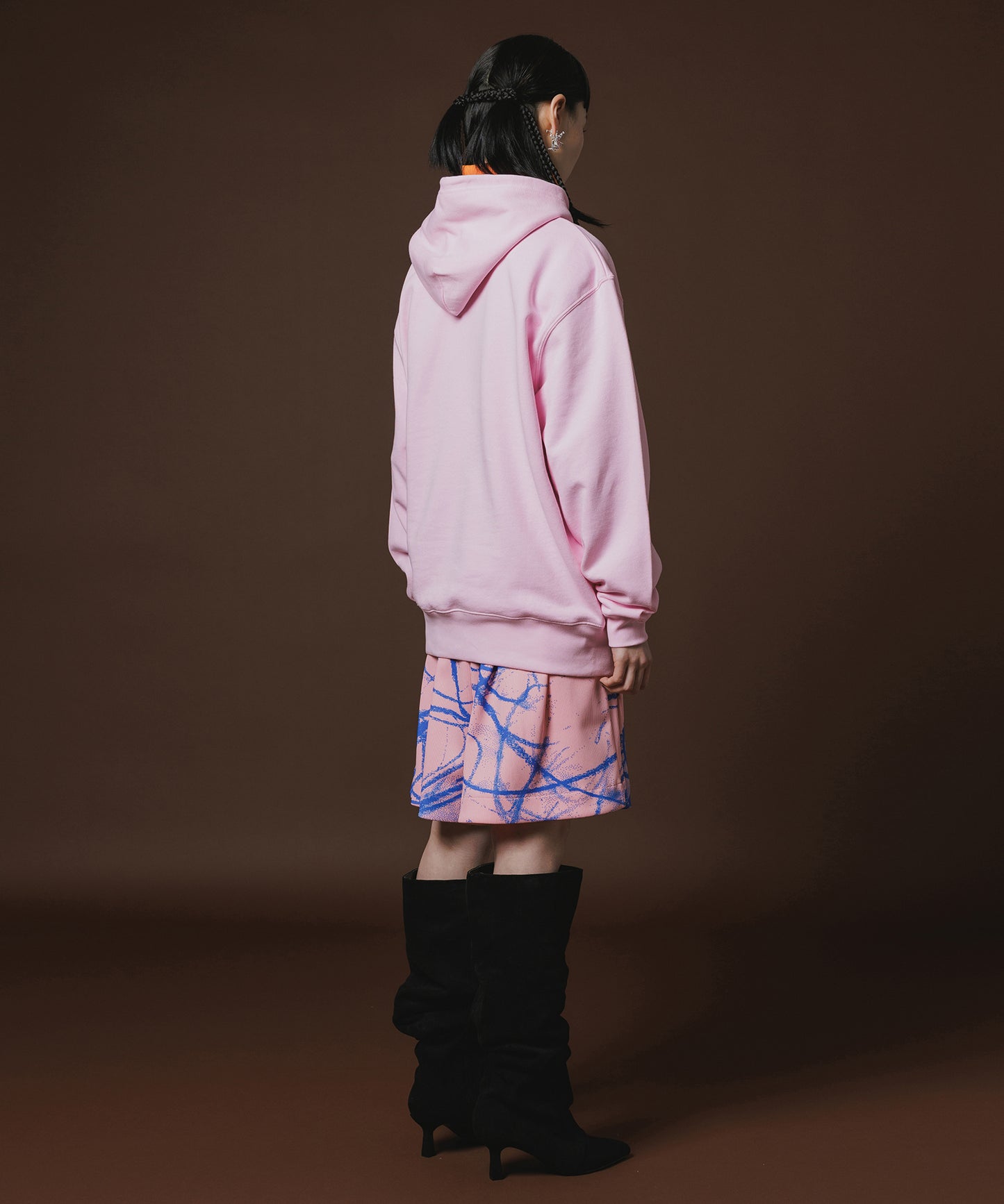 PRINT RIB WIDE SHORTS