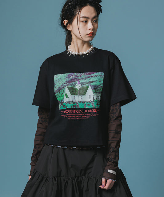 PRINT SHORT T-SHIRT(HOUSE)