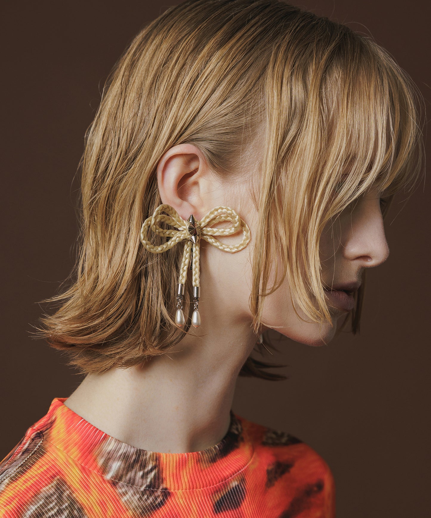 BRAID RIBBON EARRINGS