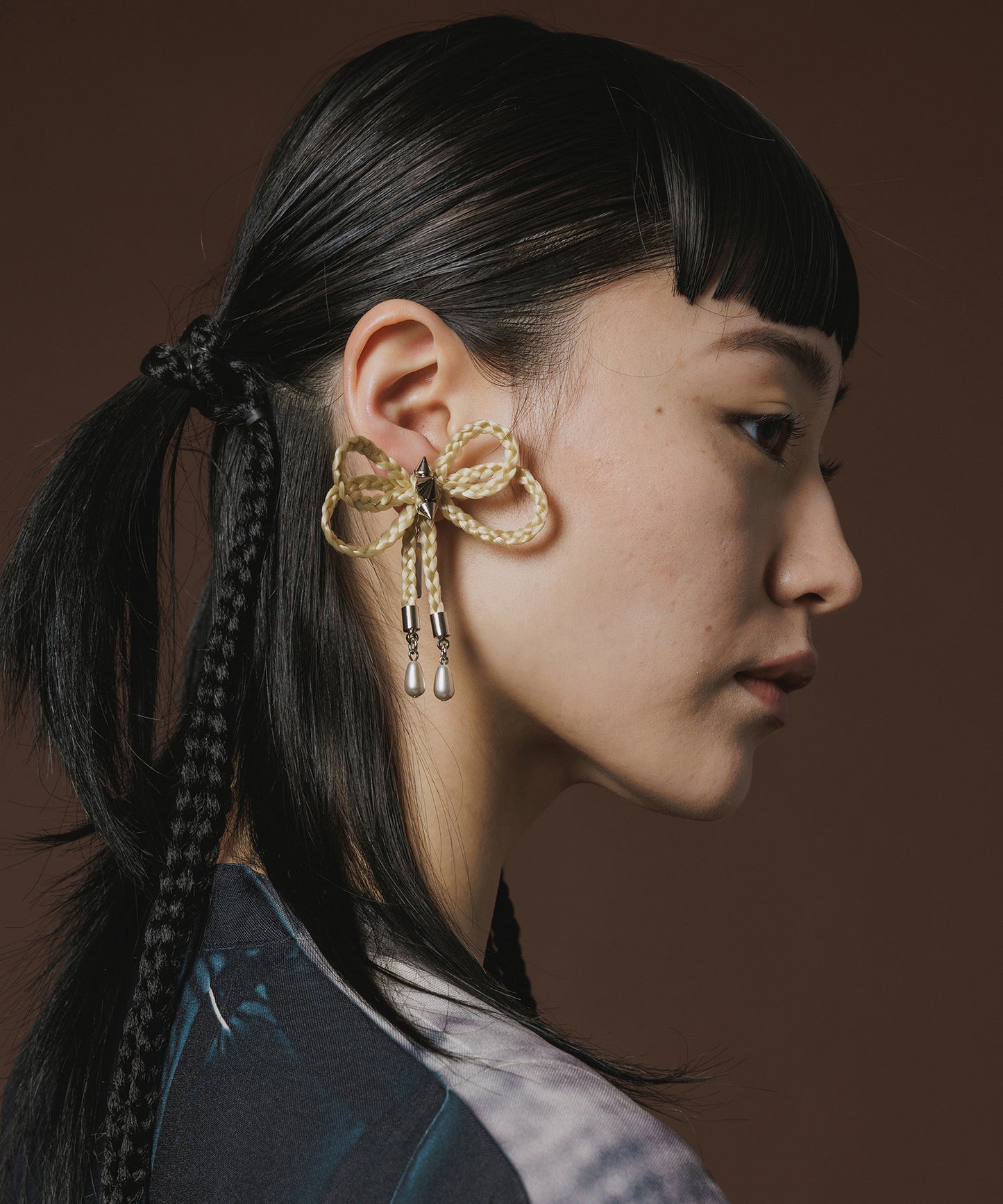 BRAID RIBBON EARRINGS