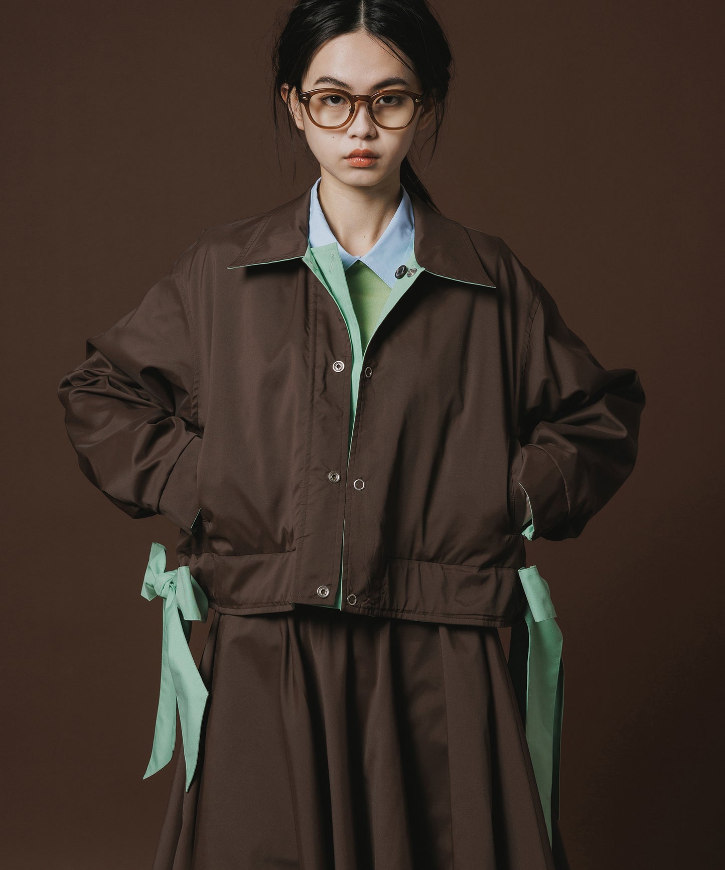 REVERSIBLE RIBBON JACKET