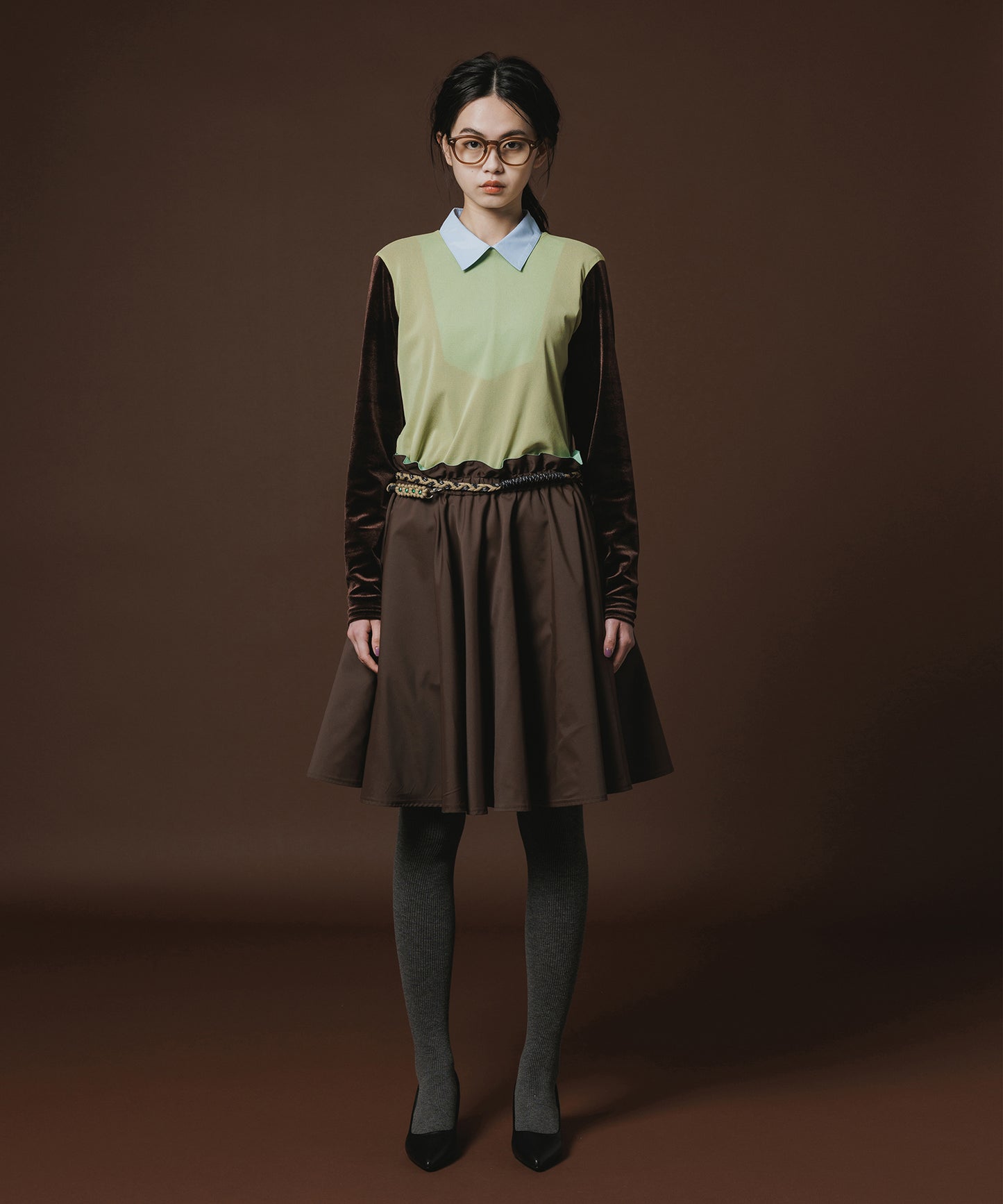 REVERSIBLE GATHER SKIRT