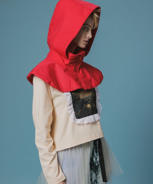 FRILL FRAME L/S T-SHIRT