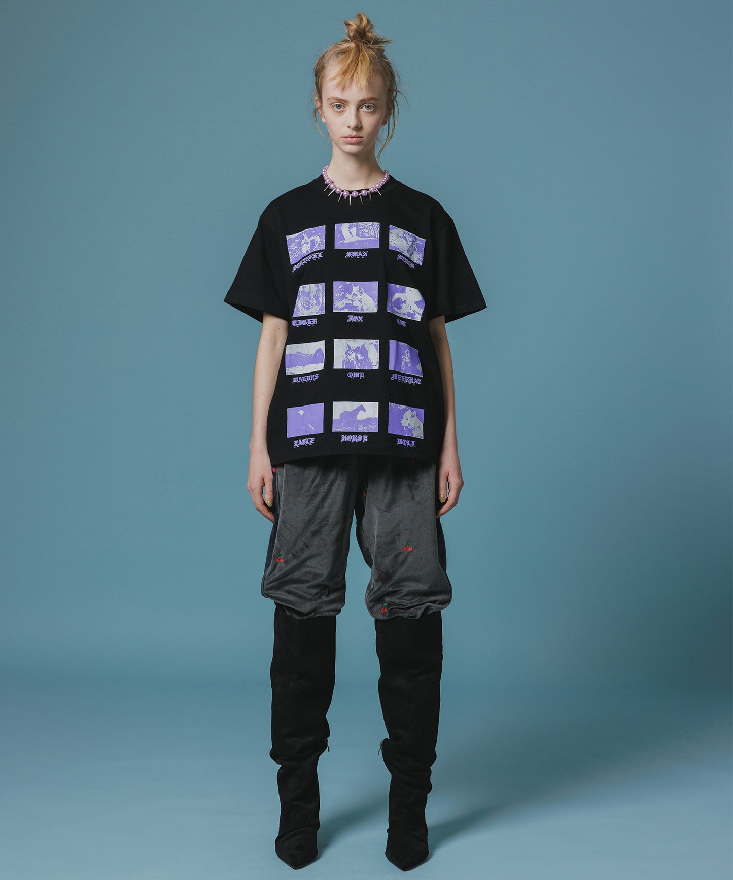PRINT H/S T-SHIRT(ANIMAL)