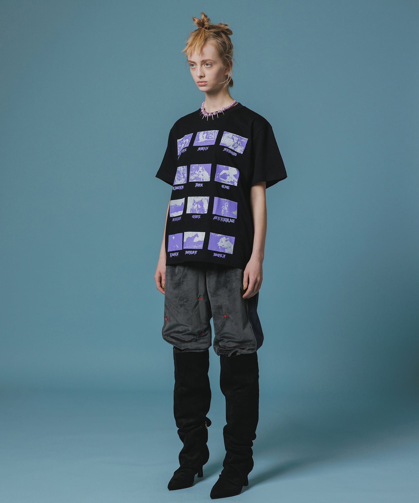 PRINT H/S T-SHIRT(ANIMAL)