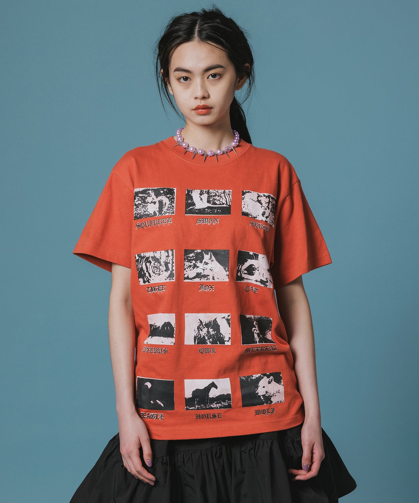 PRINT H/S T-SHIRT(ANIMAL)