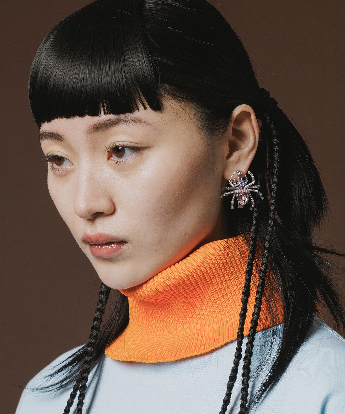 CRYSTAL SPIDER EARRING