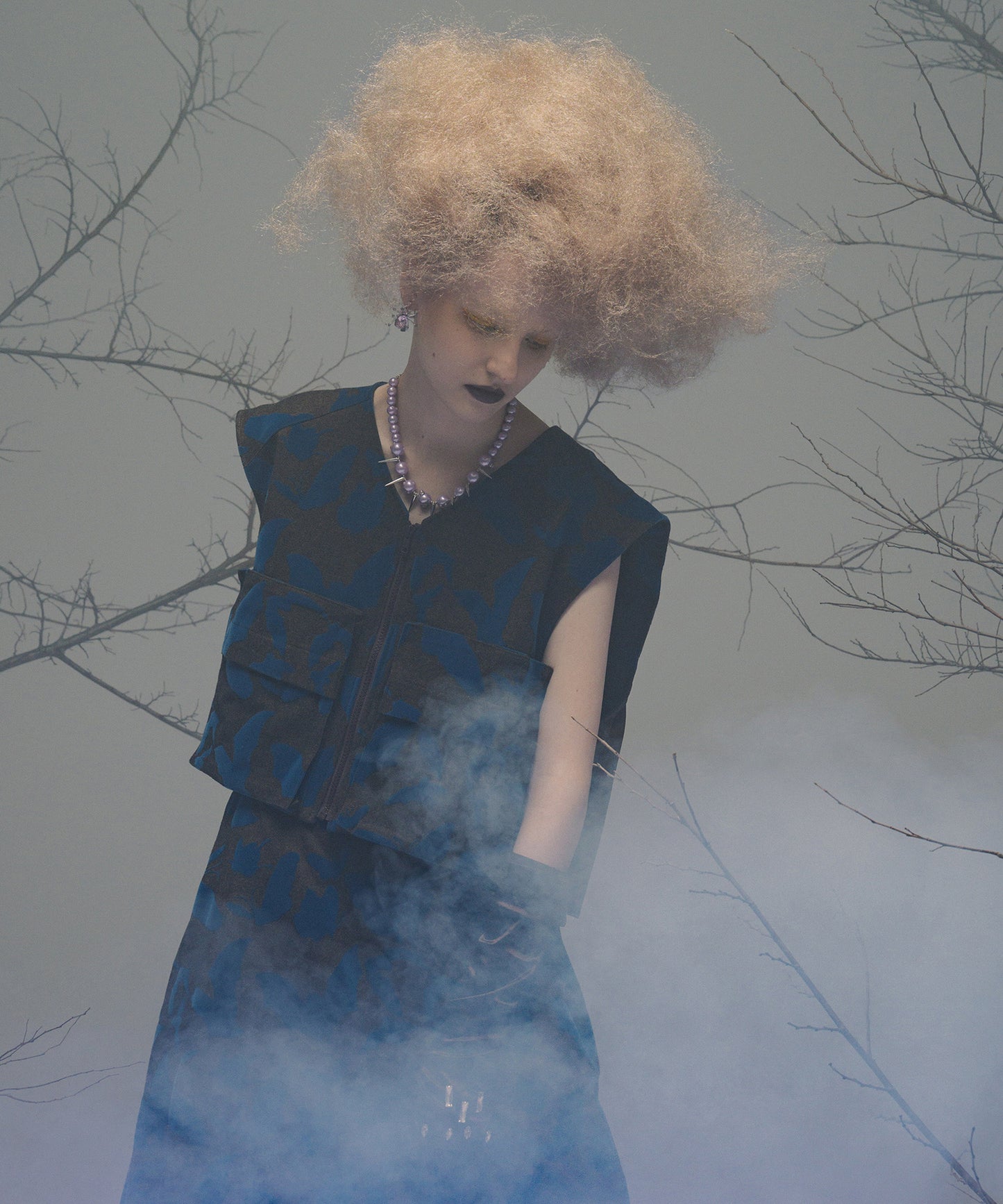 PEARL & STUDS NECKLACE