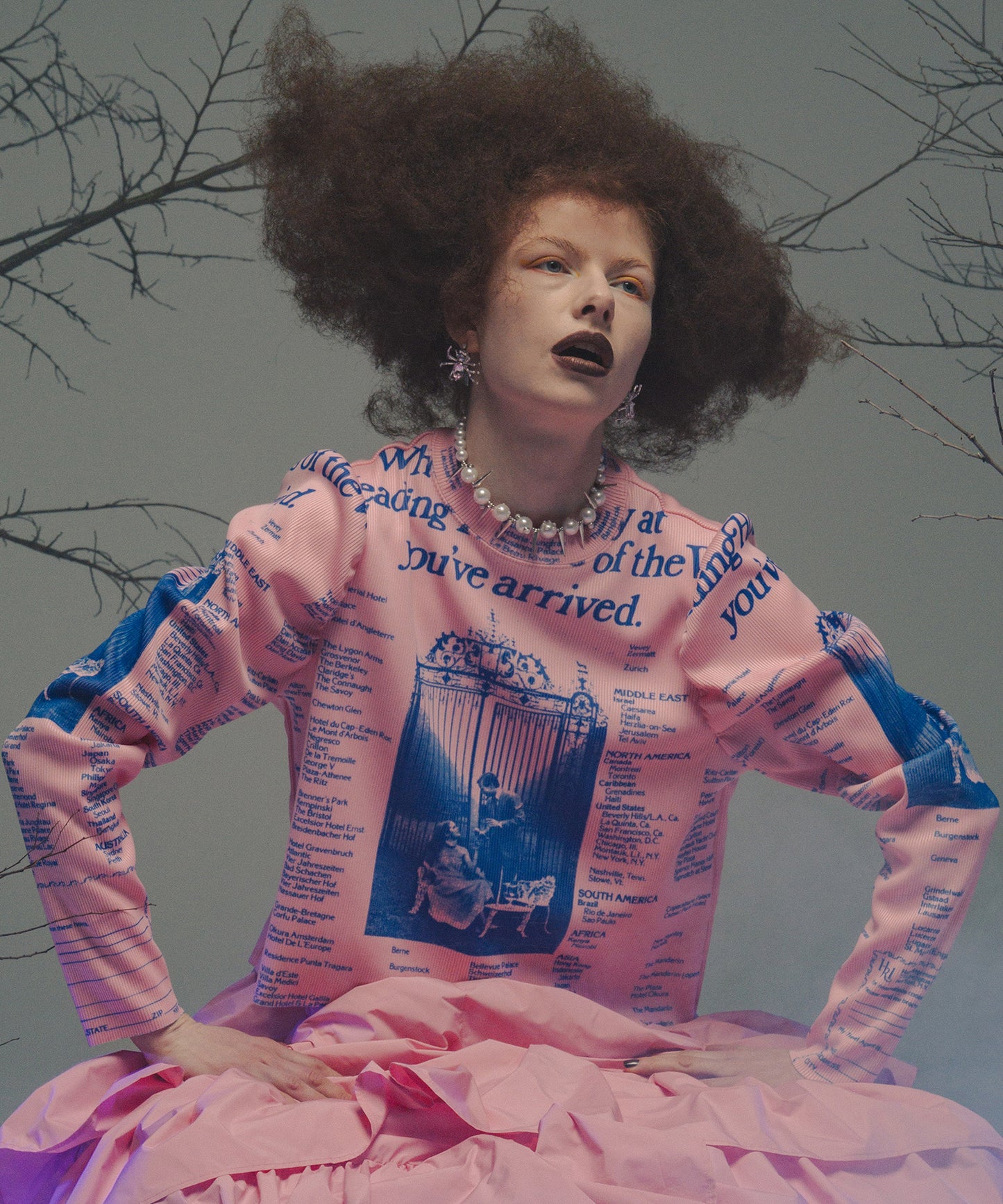 PEARL & STUDS NECKLACE