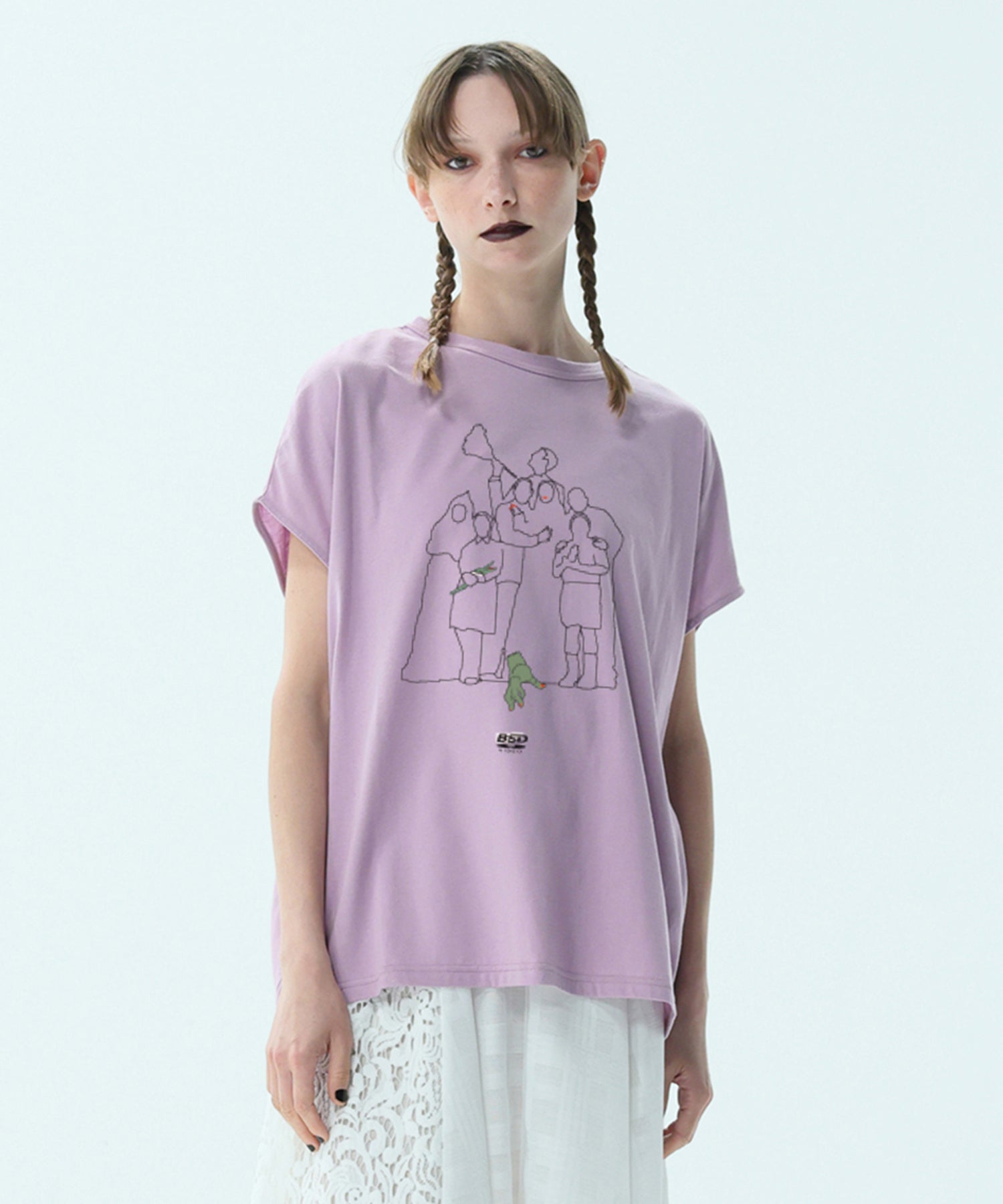 ANLIO ライトパープル Tシャツ サイズ1 ANLIO ライトパープル Tシャツ サイズ1