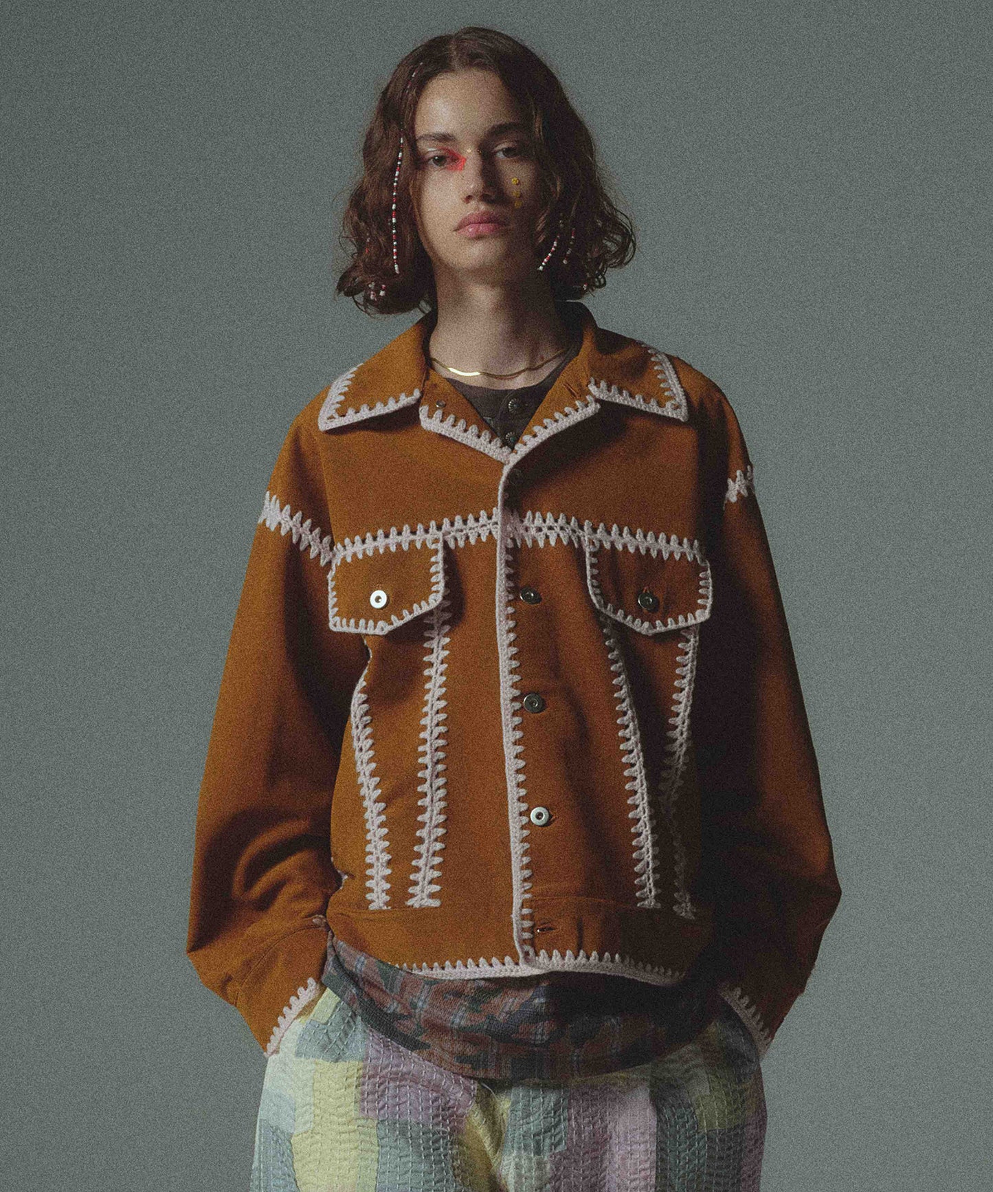 HAND KNITTING BLOUSON