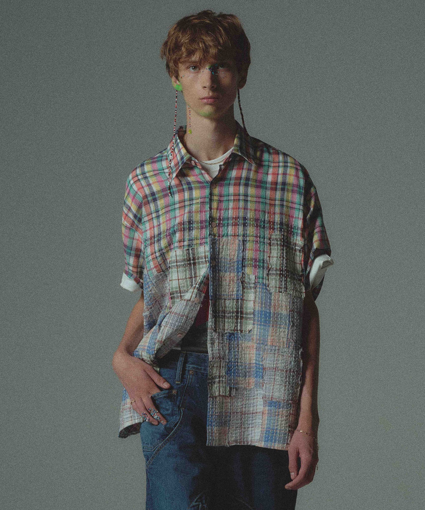 SASHIKO PATCHED SHIRT