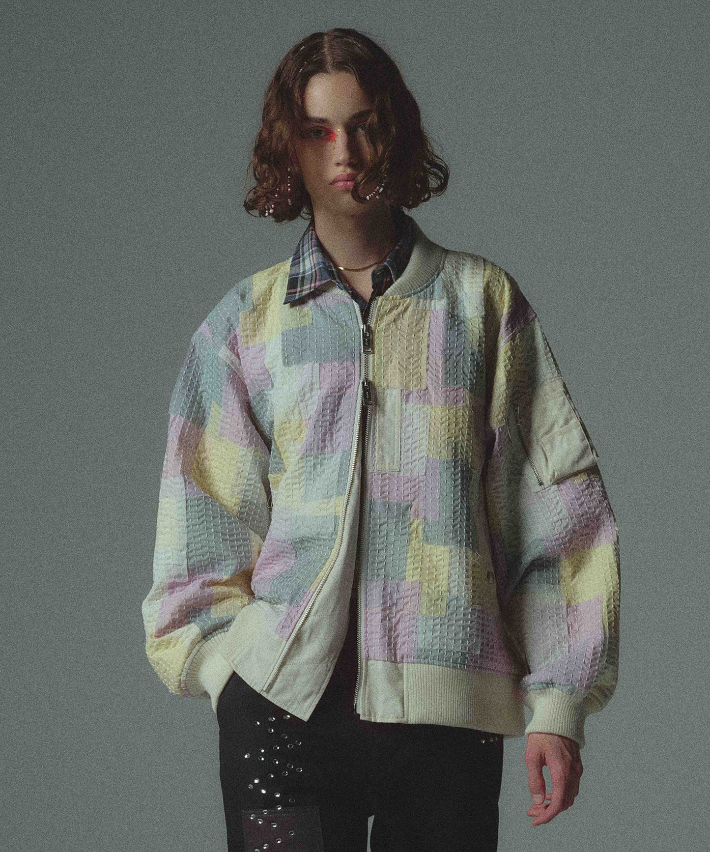 SASHIKO PATCHED BLOUSON
